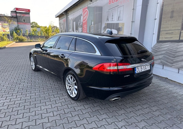 Jaguar XF cena 55900 przebieg: 215000, rok produkcji 2013 z Lubań małe 56